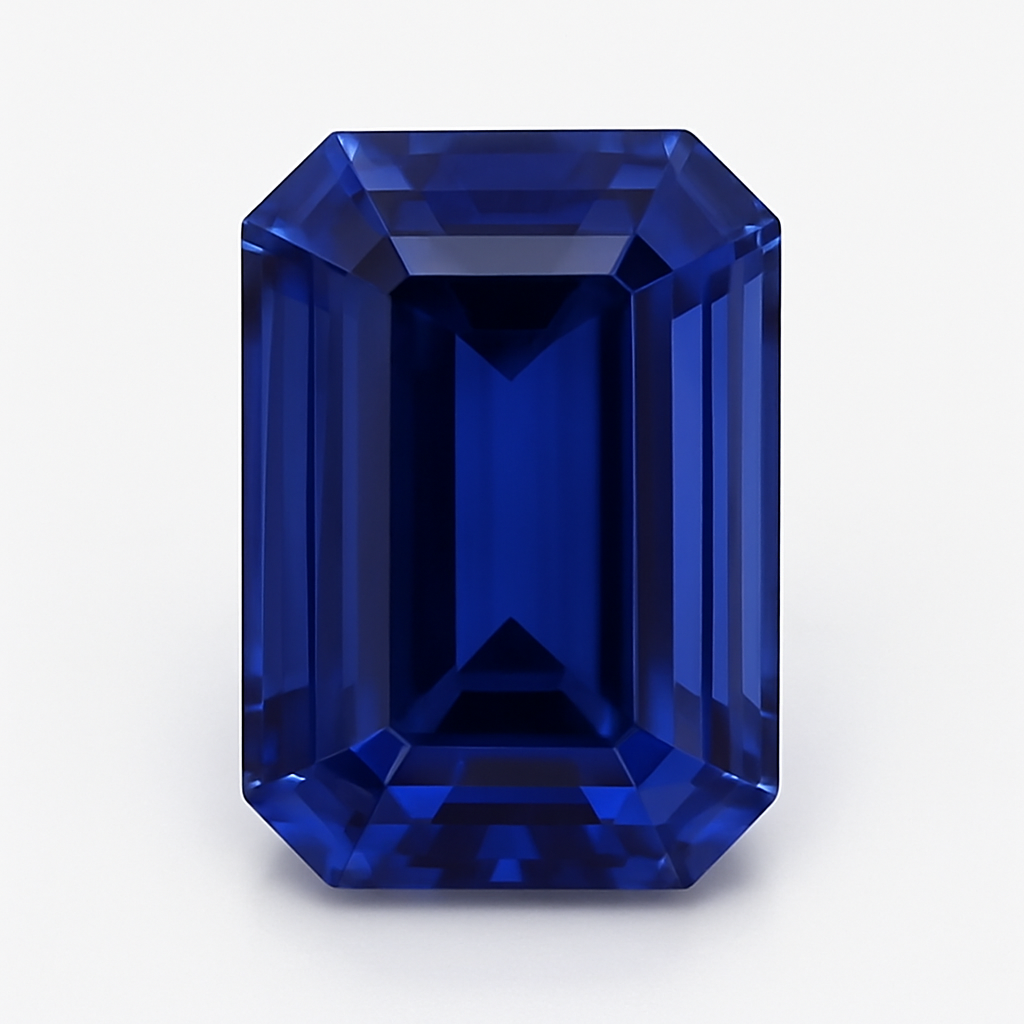 Lab-Created Blue Sapphires – Emerald Cut