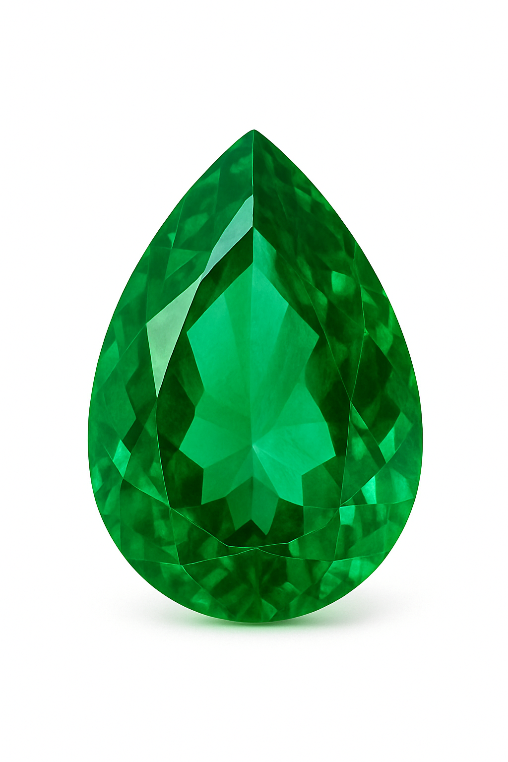 Lab-Created Emeralds – Pear Cut