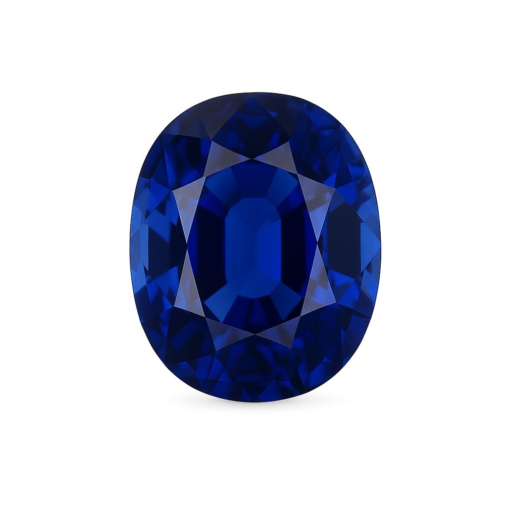 Lab-Created Blue Sapphires – Oval Cut