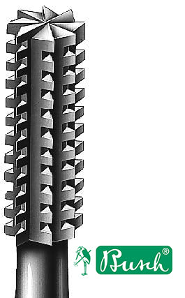 Busch Cylinder Cross Cut Steel Burs Fig 21