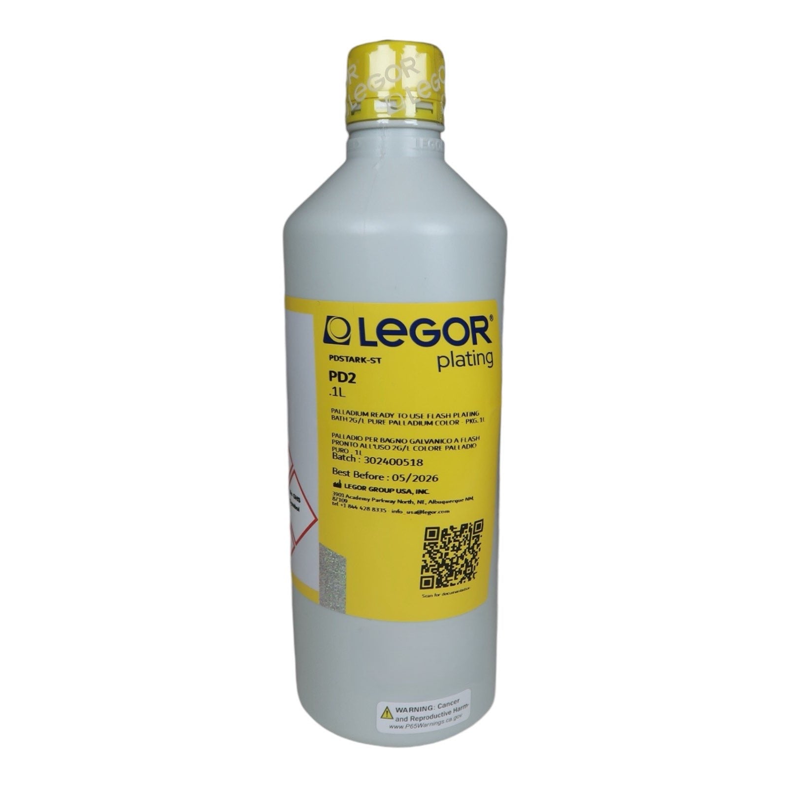 LEGOR 2 Gram Palladium Flash Plating Solution, PD2