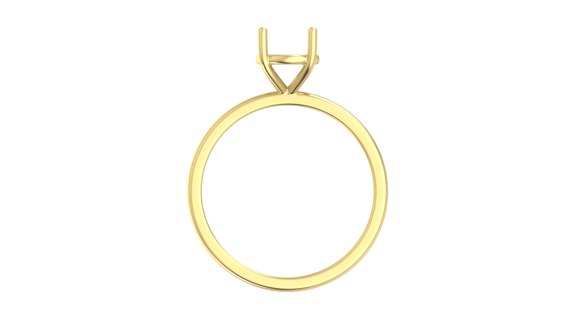 Solitaire Ring Mounting Round