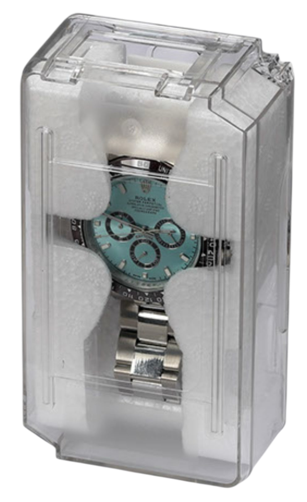 Clear Plastic Watch Coffin Box