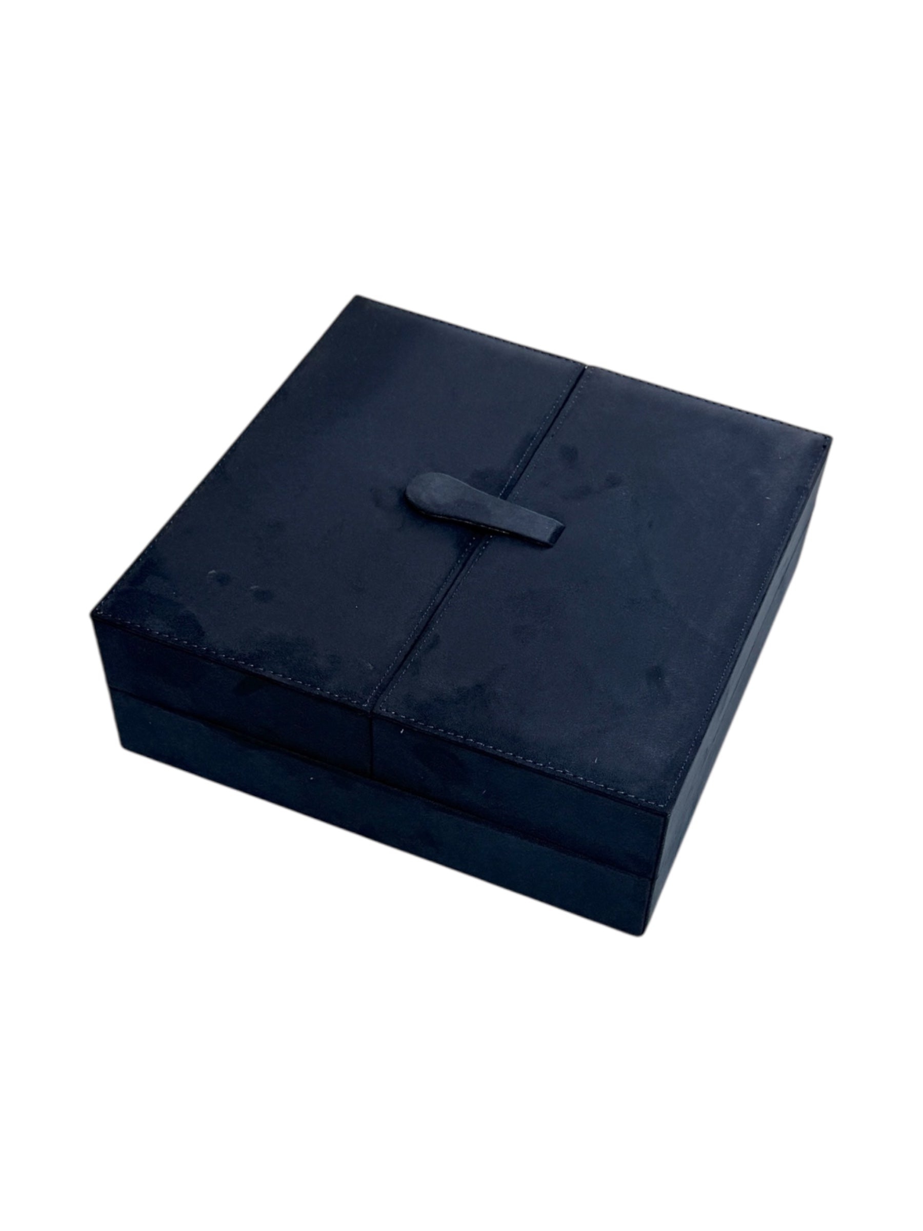 Ring Line Storage Boxes in Micro Suede