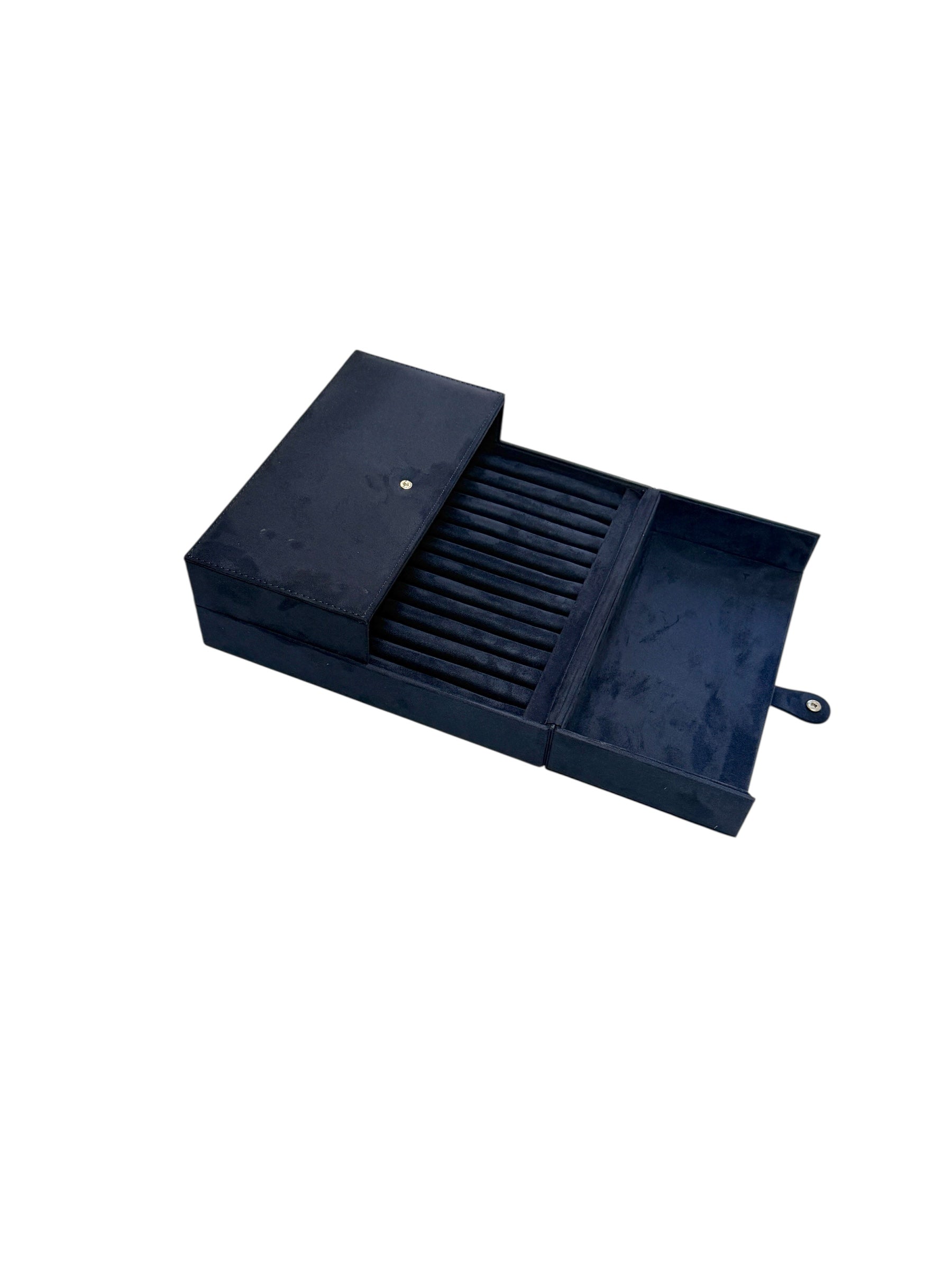 Ring Line Storage Boxes in Micro Suede