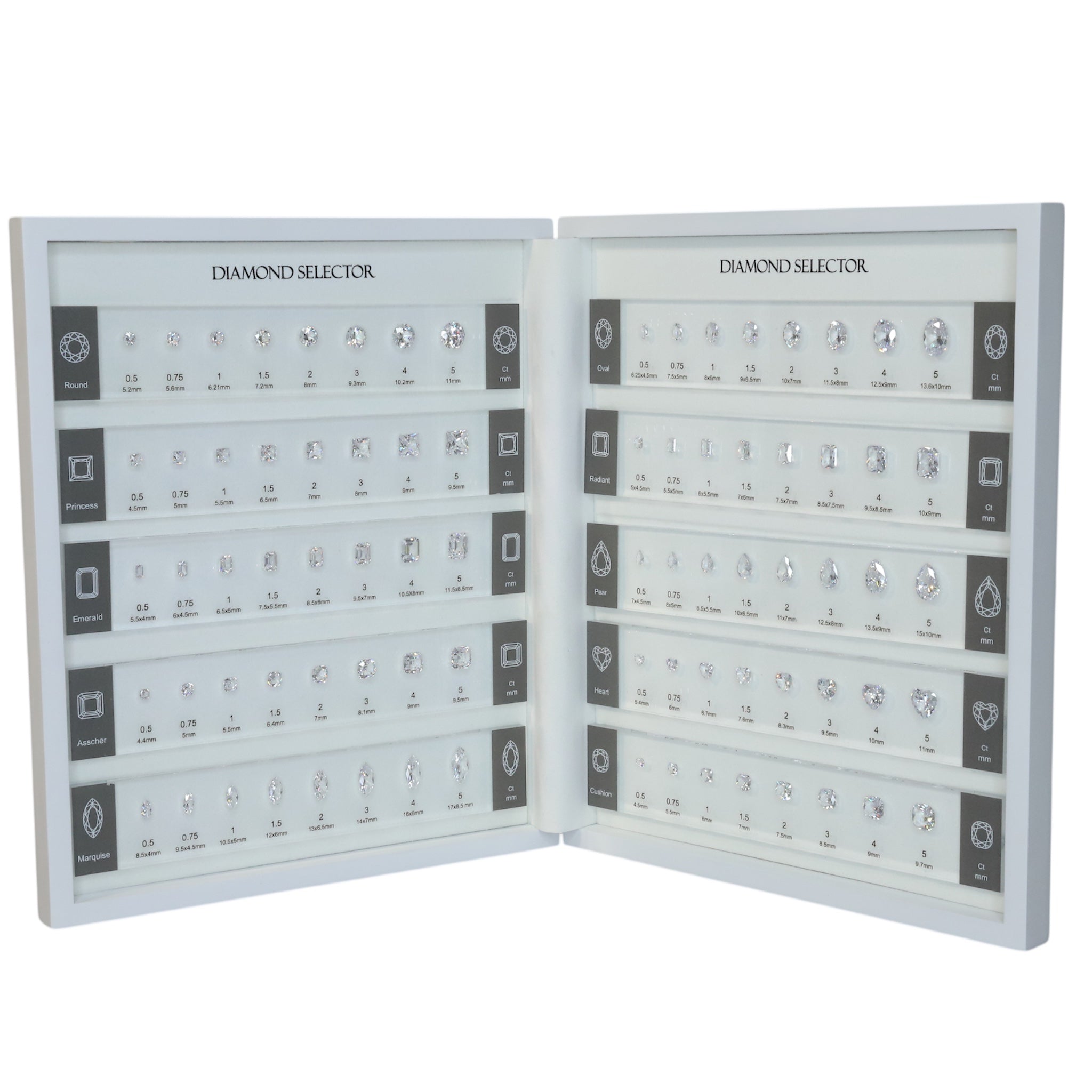 DELUXE DIAMOND CZ VISUALIZATION SET W/ MAGNETIC PLATES