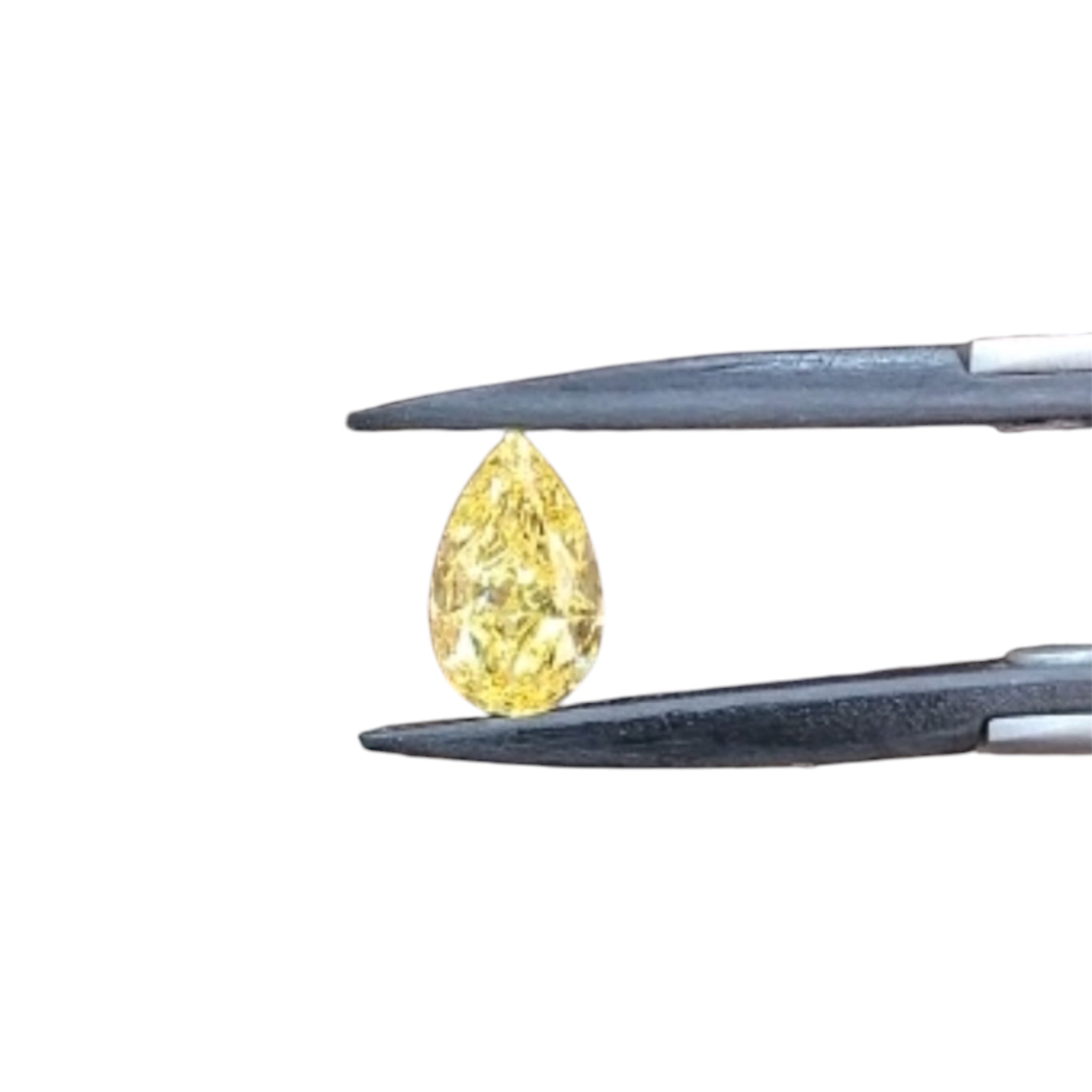 IGI Certified Yellow Pear Lab Diamond