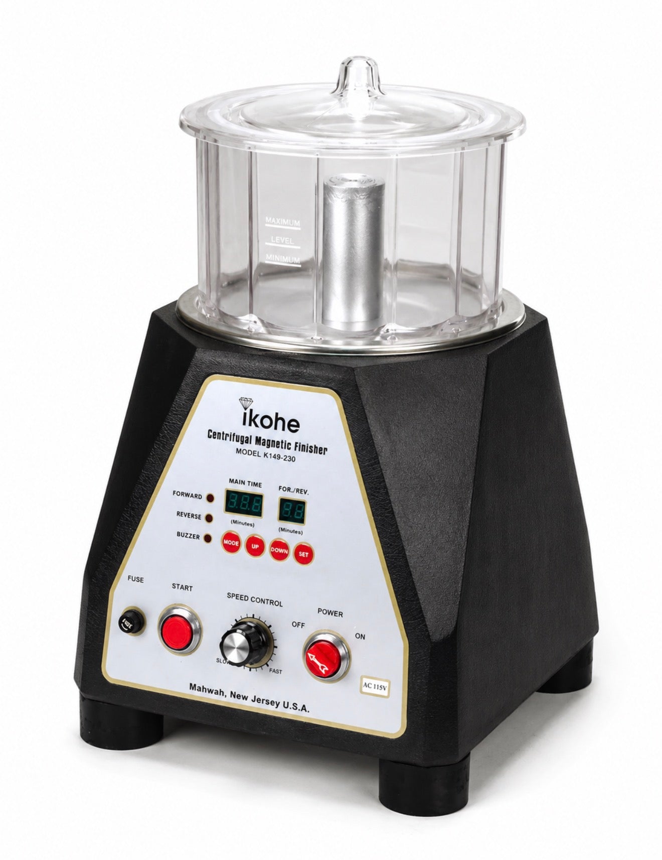 Ikohe 9" Centrifugal Magnetic Pin Tumbler/Finisher