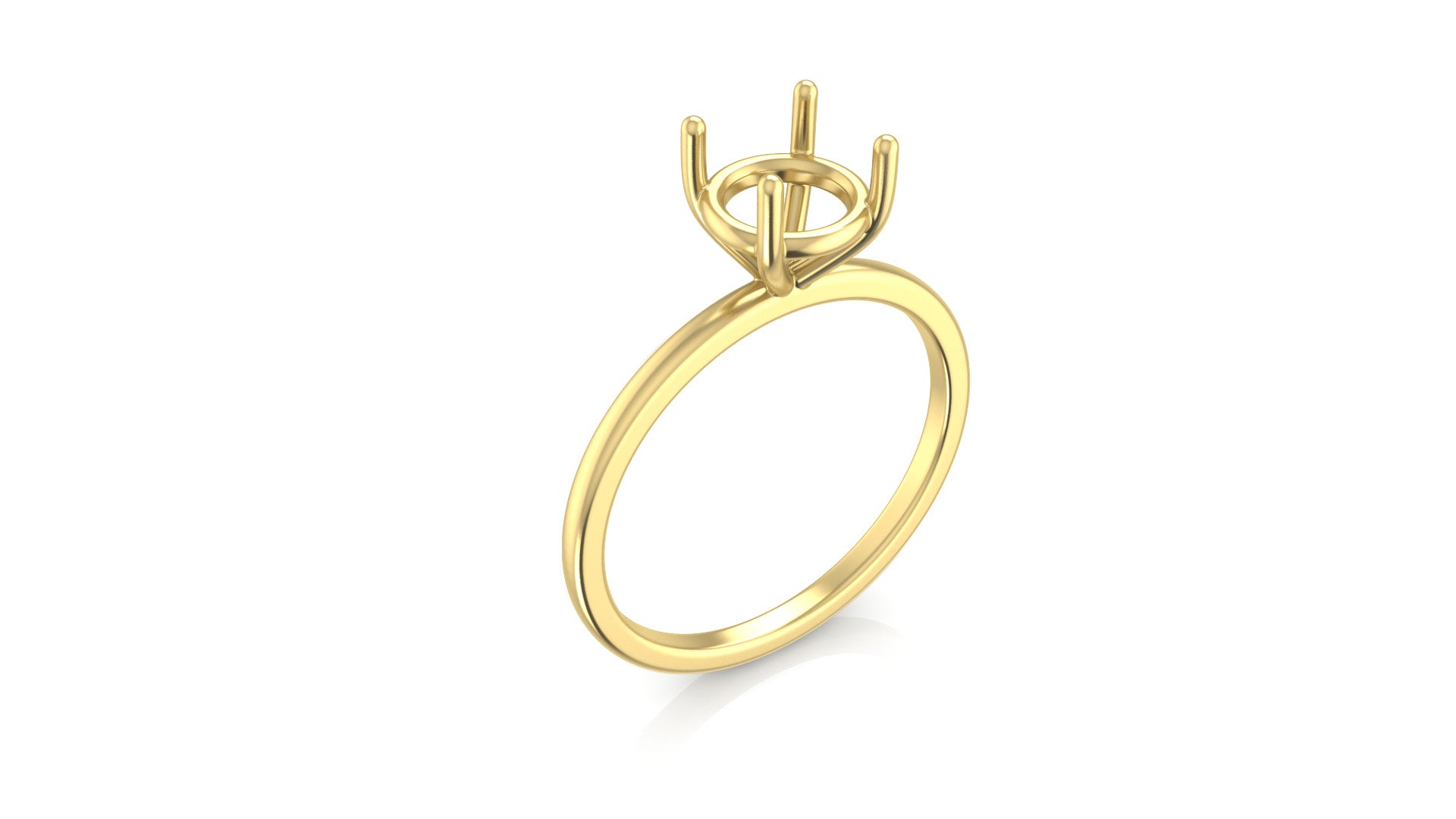 Solitaire Ring Mounting Round