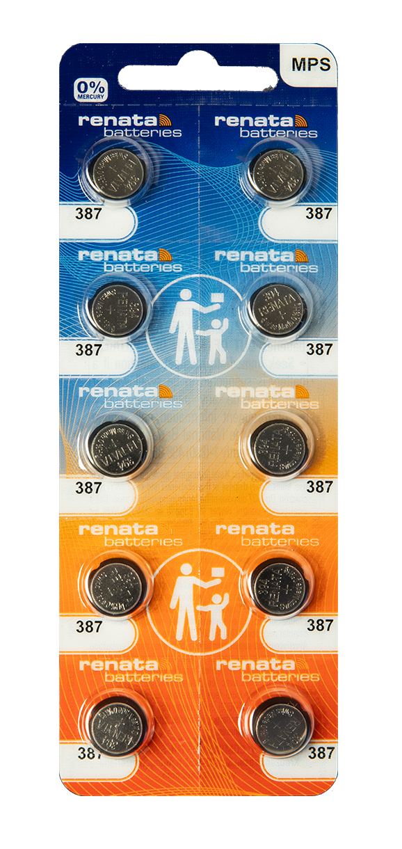 Renata 387 battery  pk/10