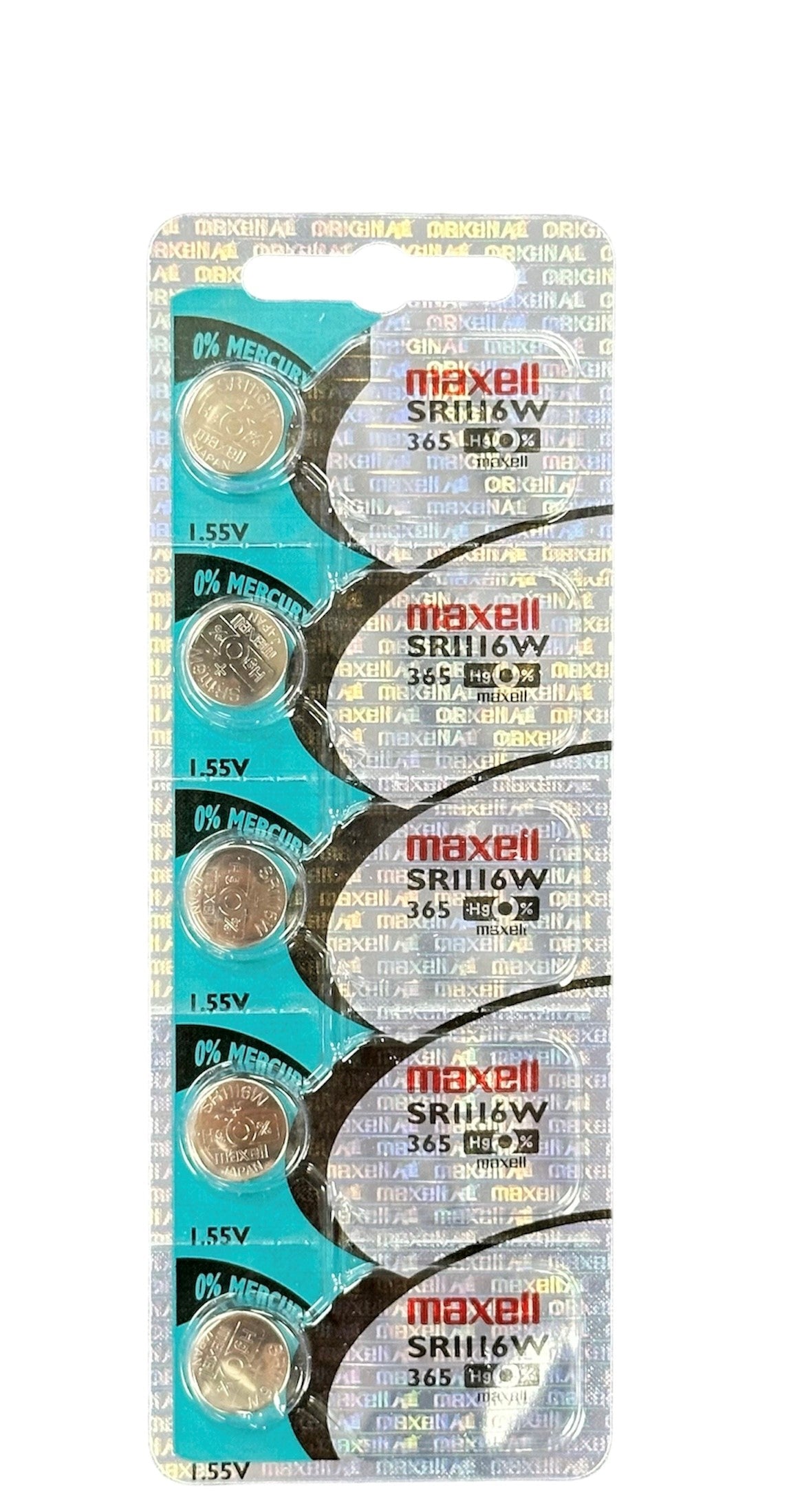 Maxell 365 (SR1116W) Battery, Pk/5