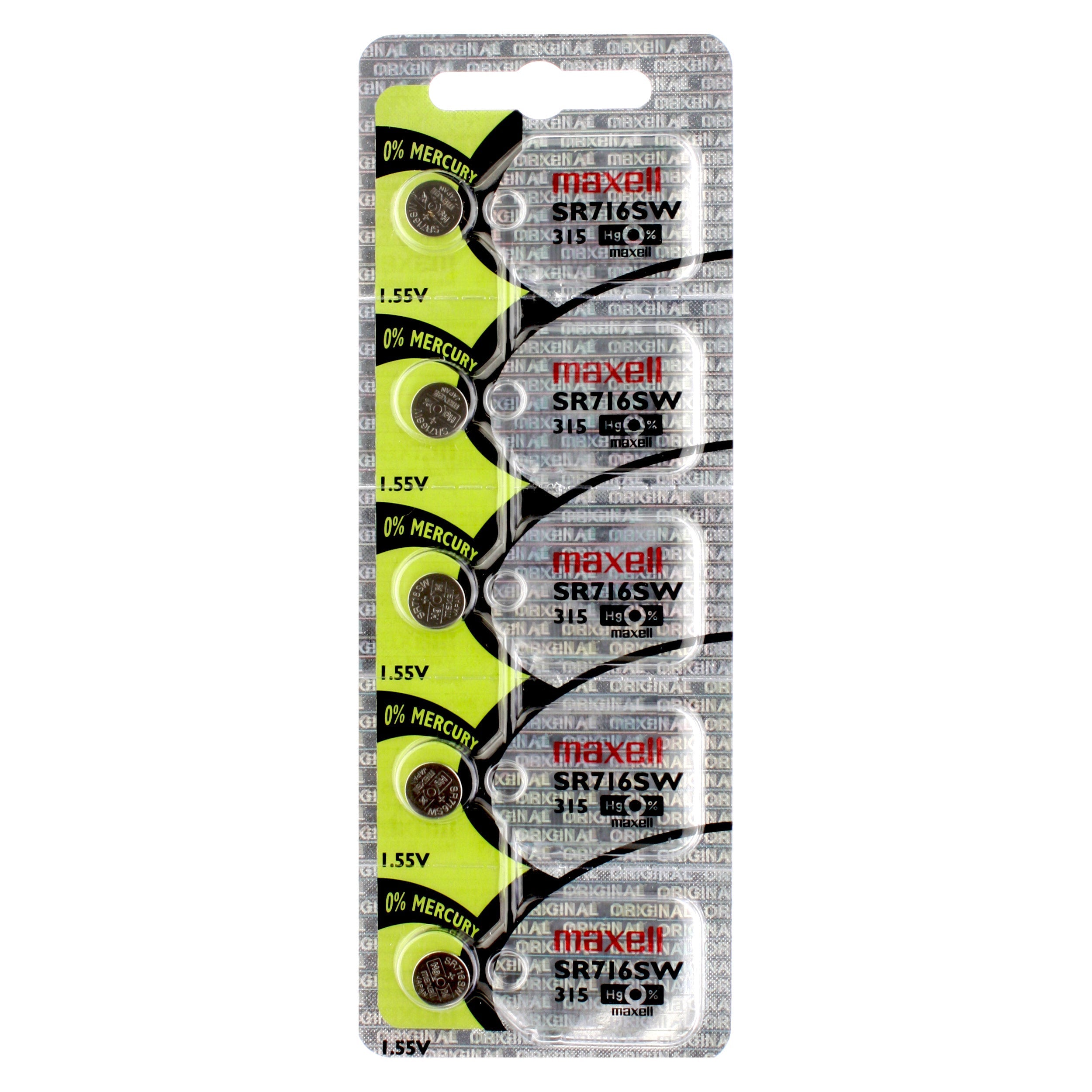 Maxell 315 (SR716SW) Battery, Pk/5