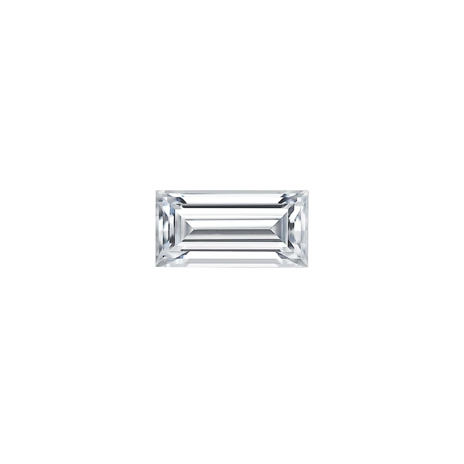 Charles & Colvard&reg; DEF-Grade Baguette-Cut Moissanite, 5.0 x 2.5 MM