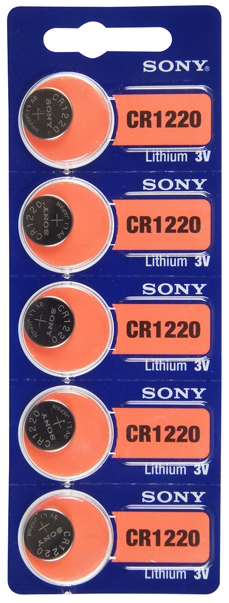 Sony/Murata 1220 (CR1220) Battery, Pk/5