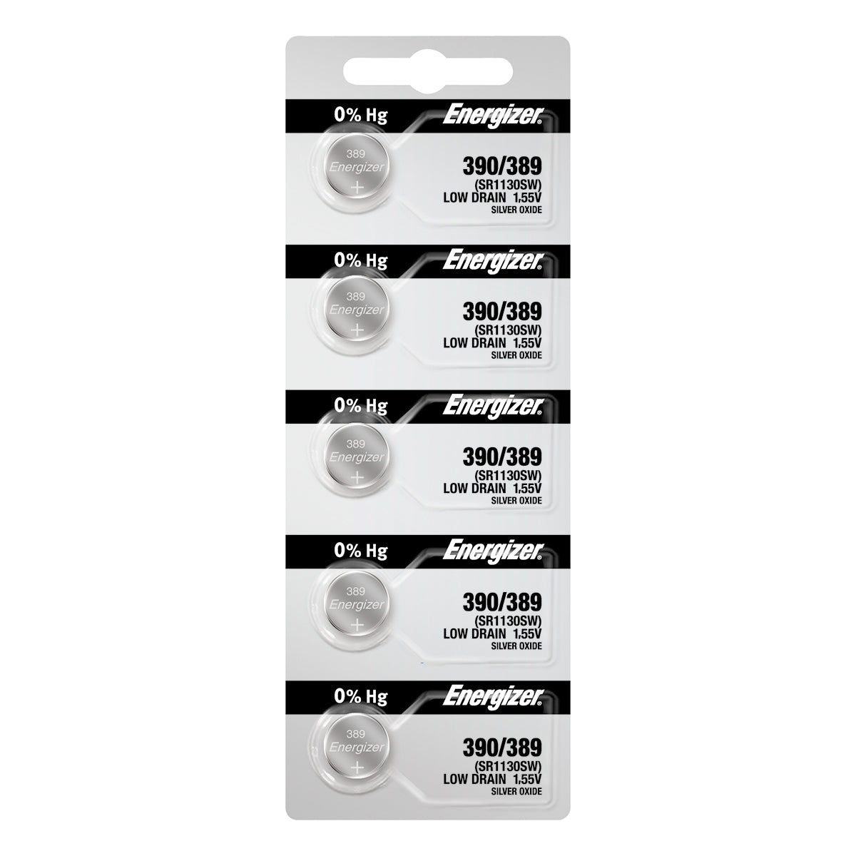 Energizer 390-389 (SR1130) Battery, Pk/5