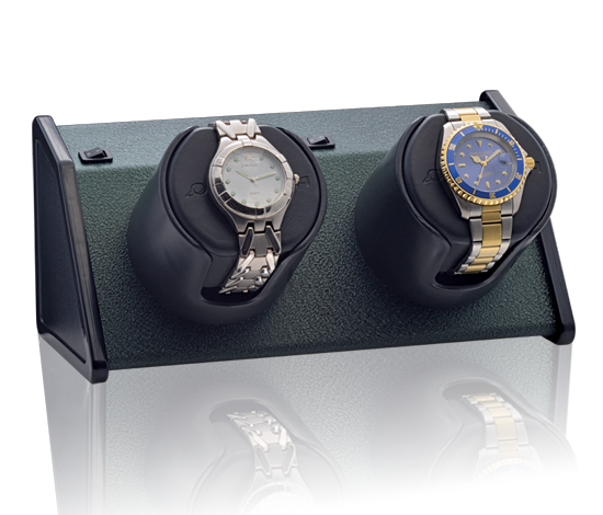 Orbita "Sparta Bold" Self-Programming Double Watch Winder in Forest Green