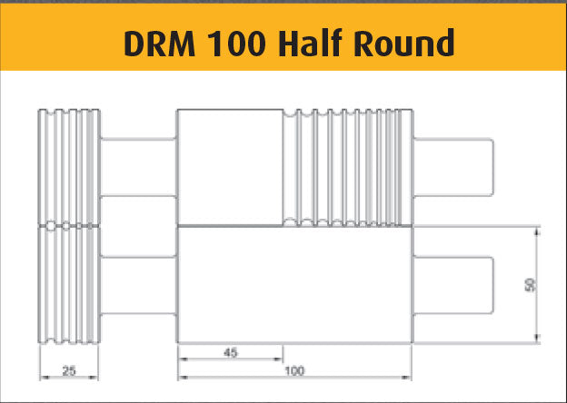 Durston - 100mm Half Round Rolling Mill with 10 Grooves