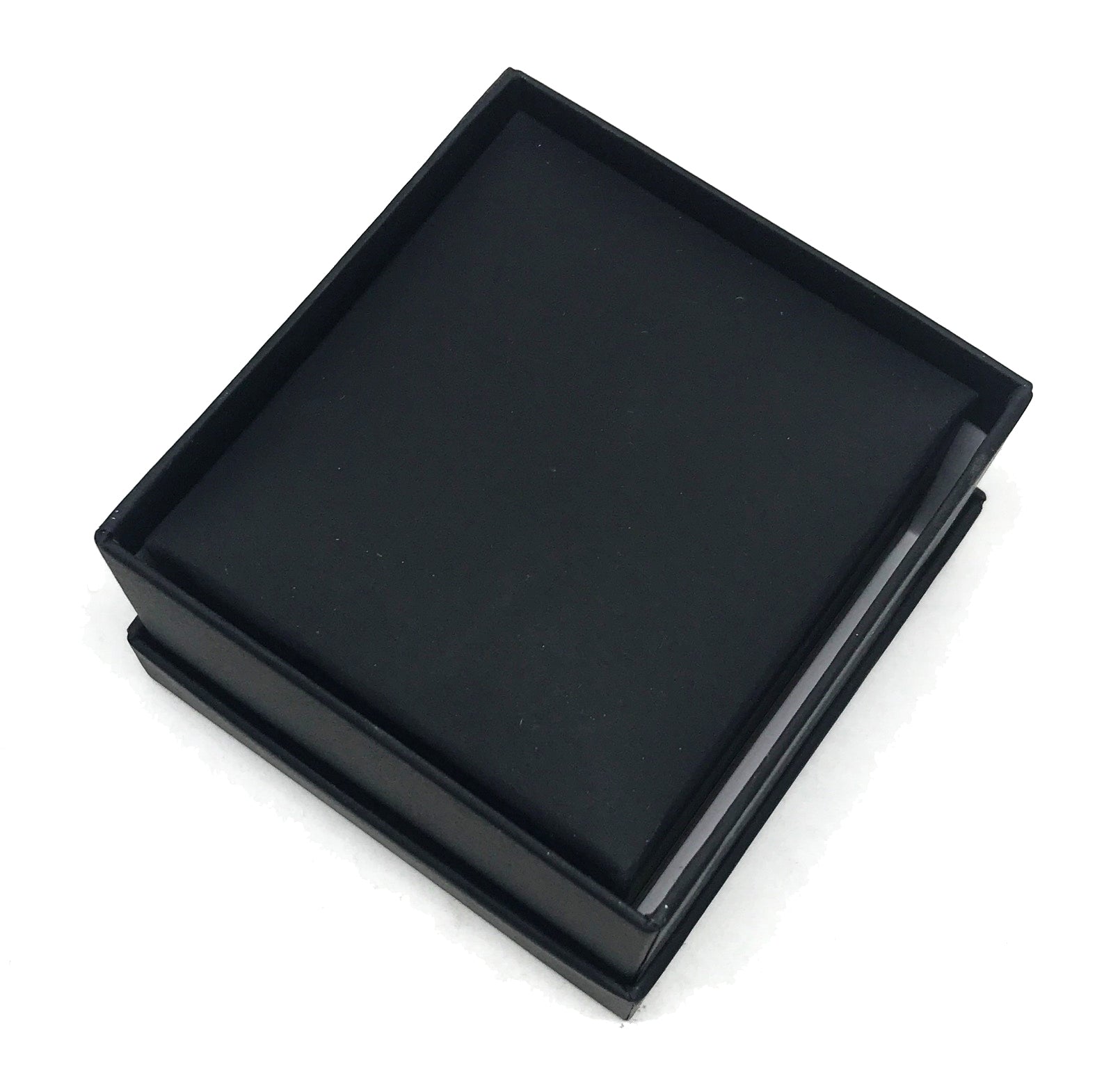 "Stealth" Stud Earring Box in Matte Black