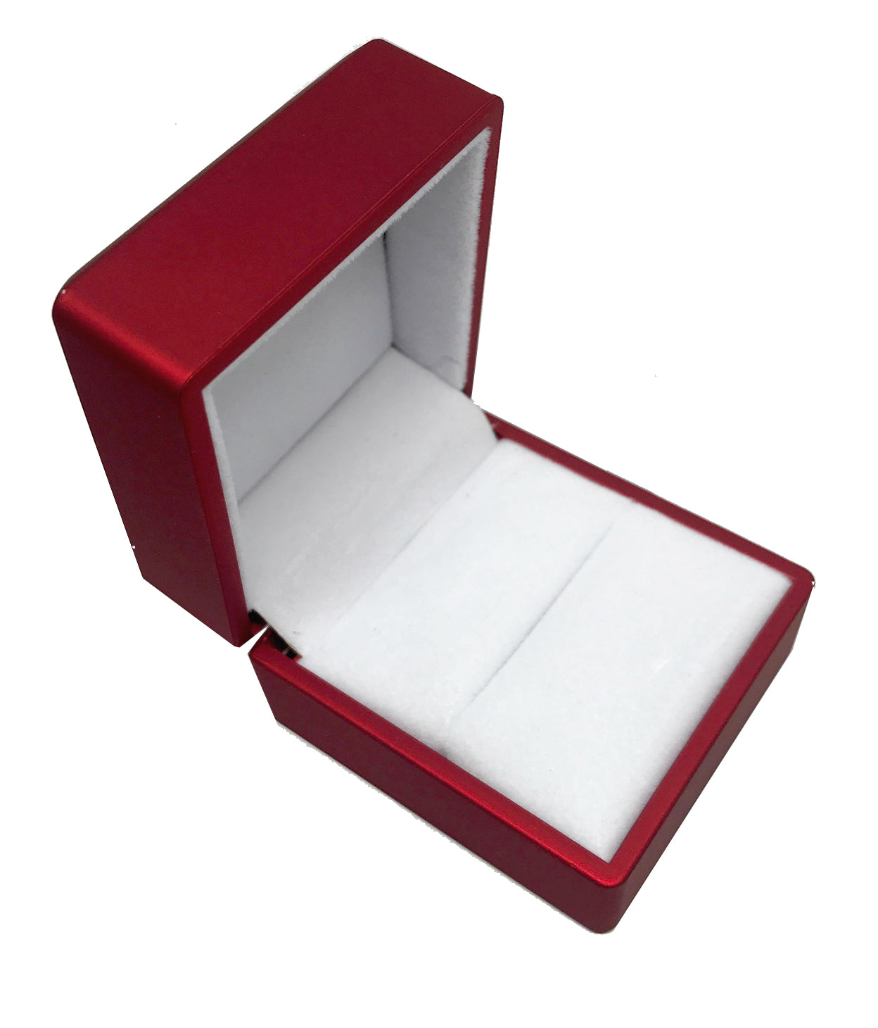 "Lumina Moderna" Ring Slot Box in Shimmering Ruby