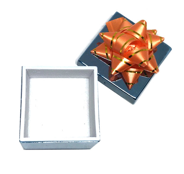 Ribbon Collection Metallic Ring Slot Box in Various Shapes & Colors