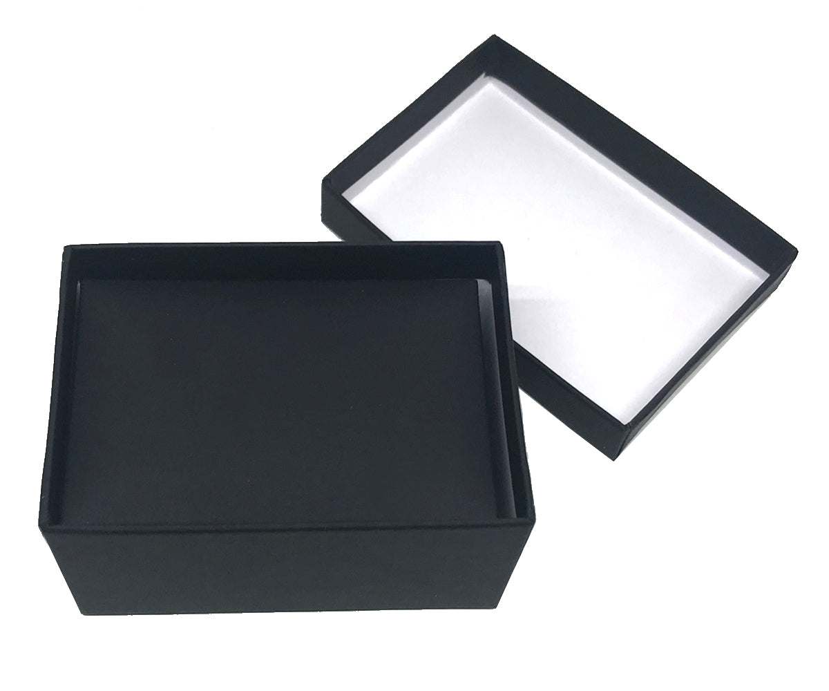 "Stealth" Double Ring Slot Box in Matte Black