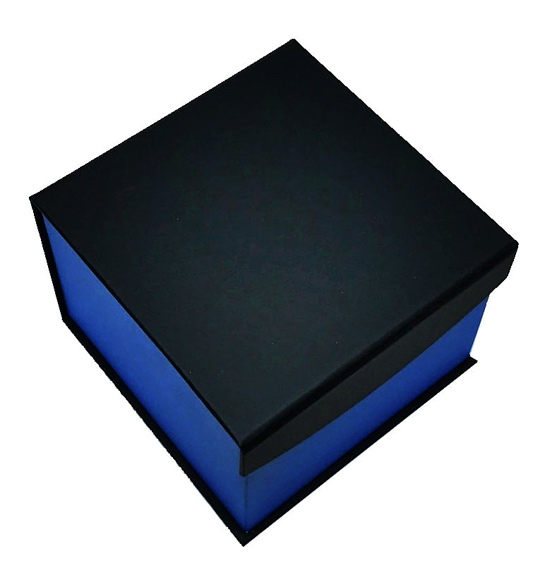 "Magnético" Bangle Box in Coal & Cobalt