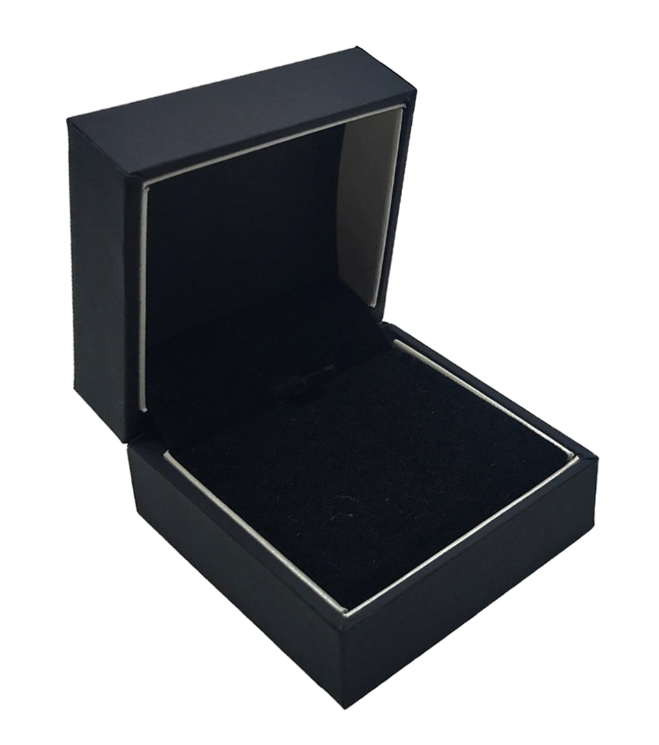 "Stealth" Stud Earring Box in Matte Black