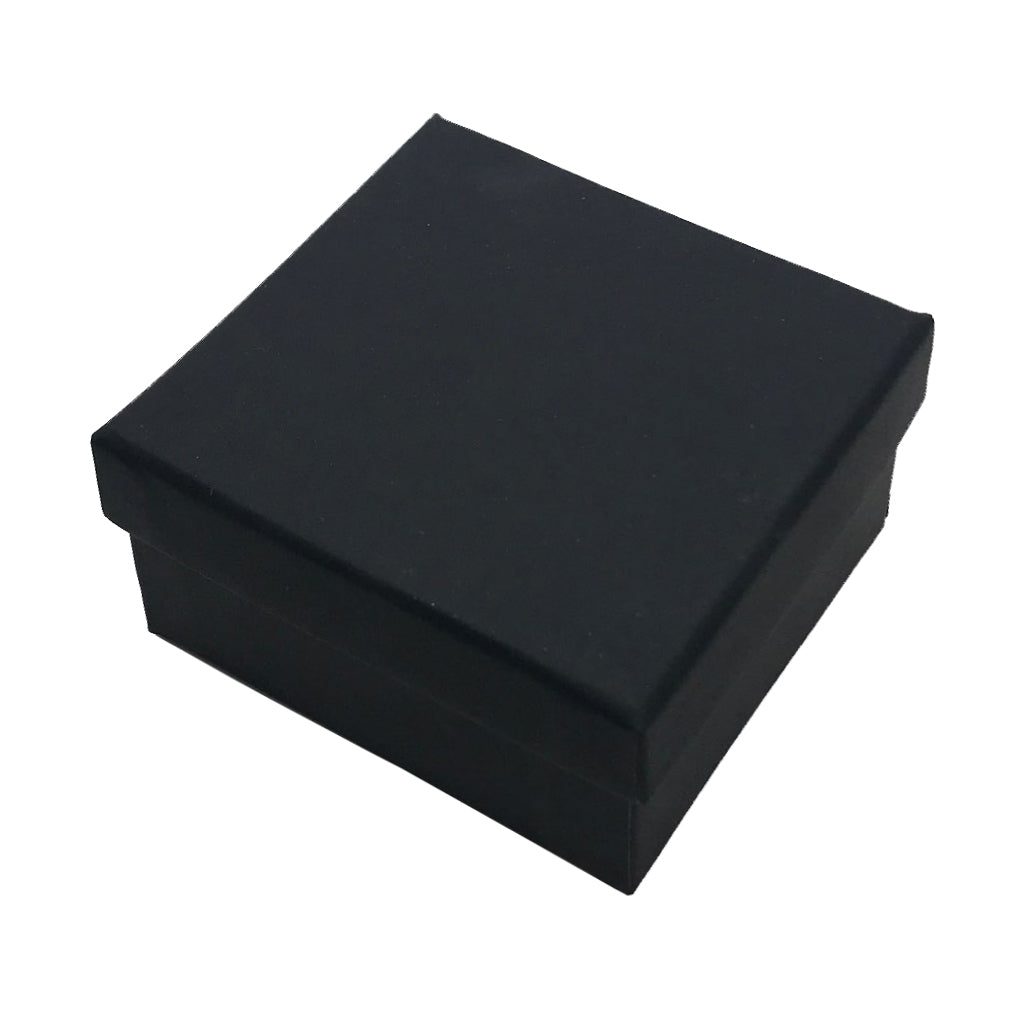 "Stealth" Stud Earring Box in Matte Black