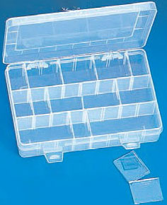 12-Section Medium Organizers w/Adjustable Dividers, 8" L x 5" W