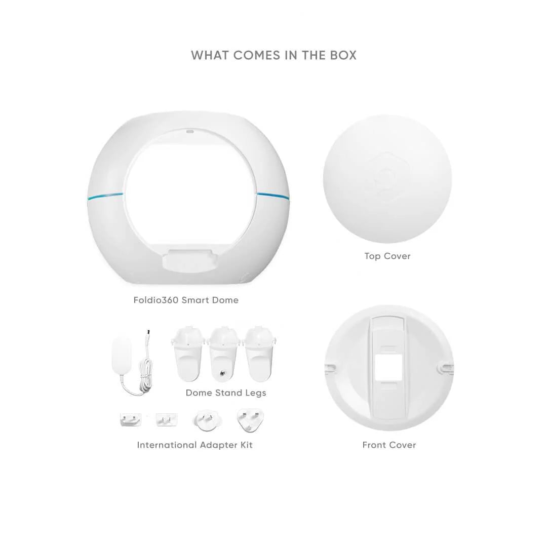 Foldio360 Smart Dome with Mount Kit, 360° Photography