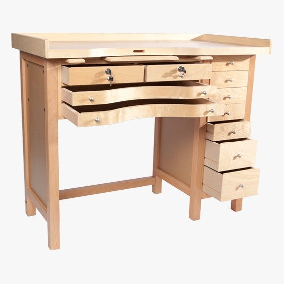 Jeweler's Bench with Multiple Drawers, Made in USA