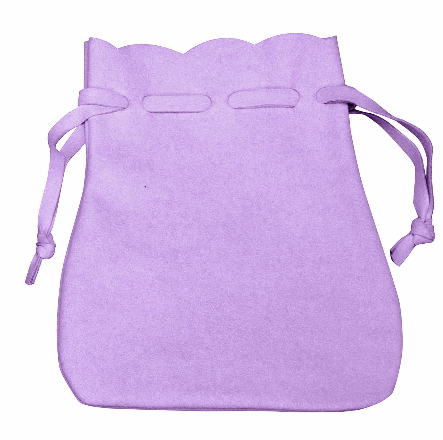 Lavender Microsuede Drawstring Pouches