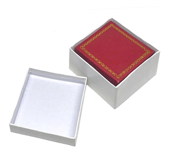 "Designer" Small Stud Earring or Pendant Box (2-Pc. Packer)