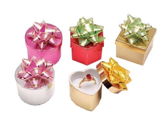 Assorted Ring Boxes - Metallic