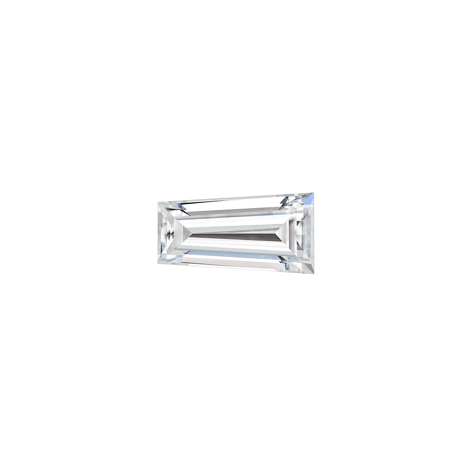 Charles & Colvard&reg; Tapered Baguette-Cut Moissanite