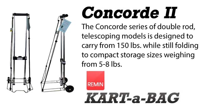 REMIN Concorde II Luggage Carts, 15.5" L x 9" W