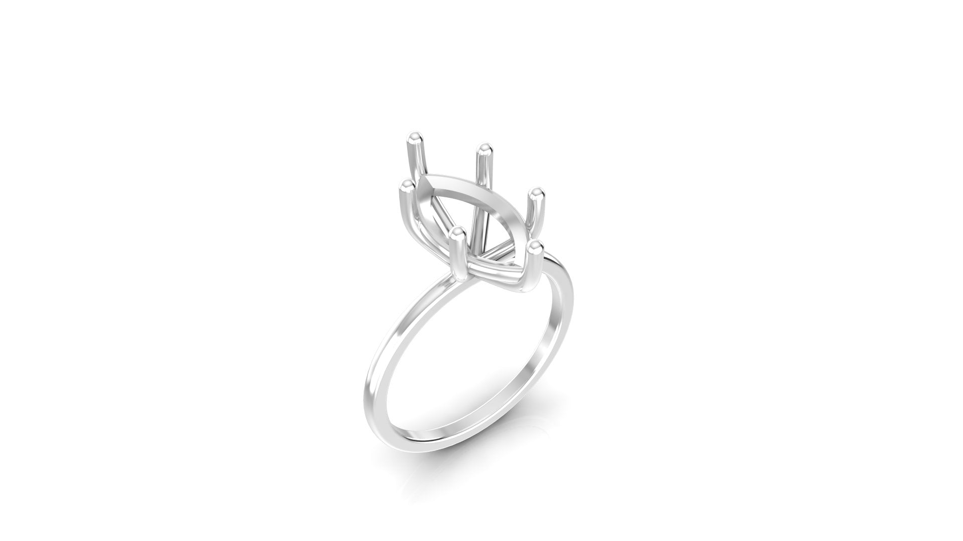 Solitaire Ring Mounting Marquise