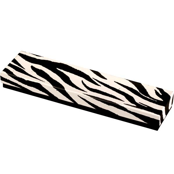 Cotton-Filled Gift Box in Glossy Zebra Print